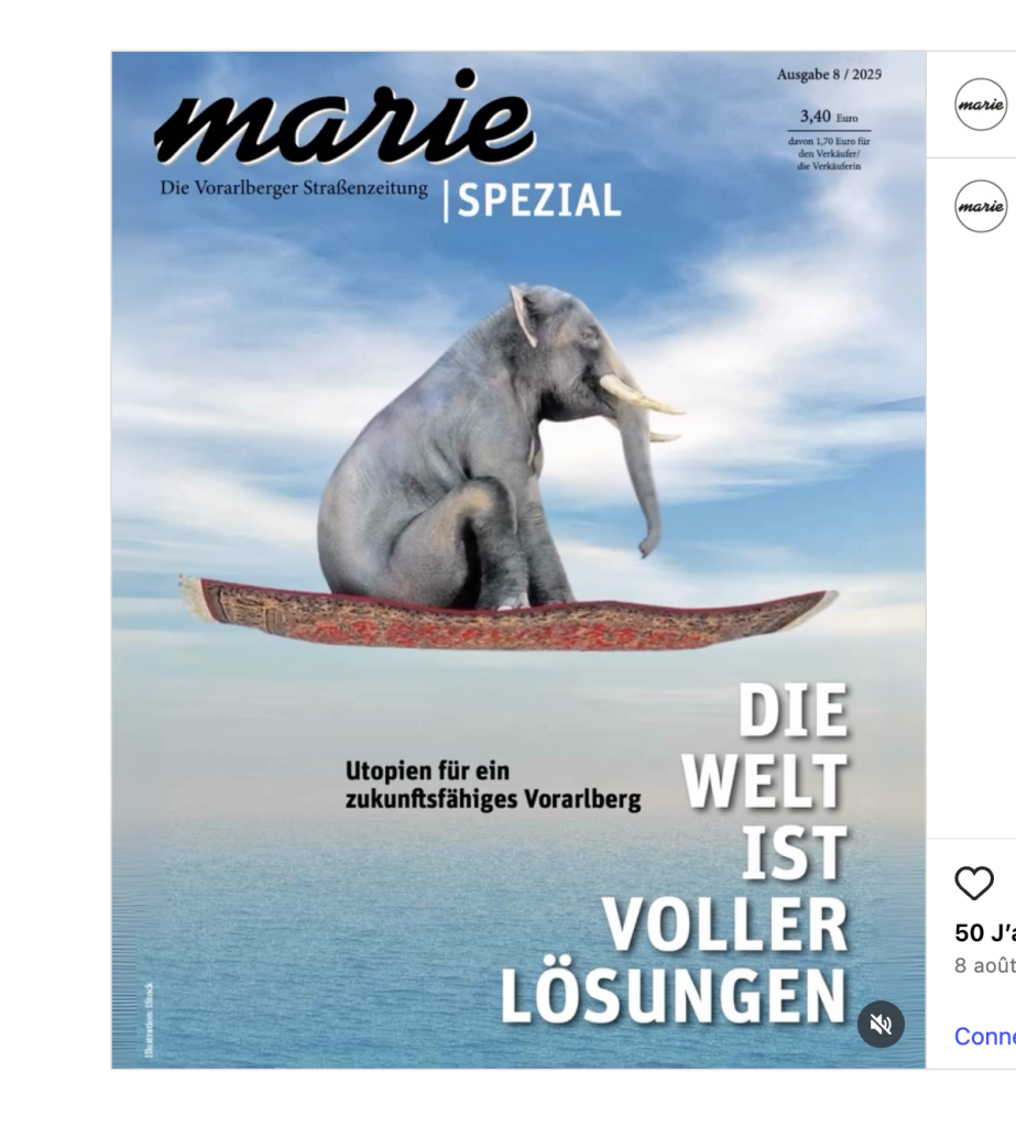 Estuar-Zukünftesammlung inspiriert zu einer Sonderausgabe der Straßenzeitung „Marie“